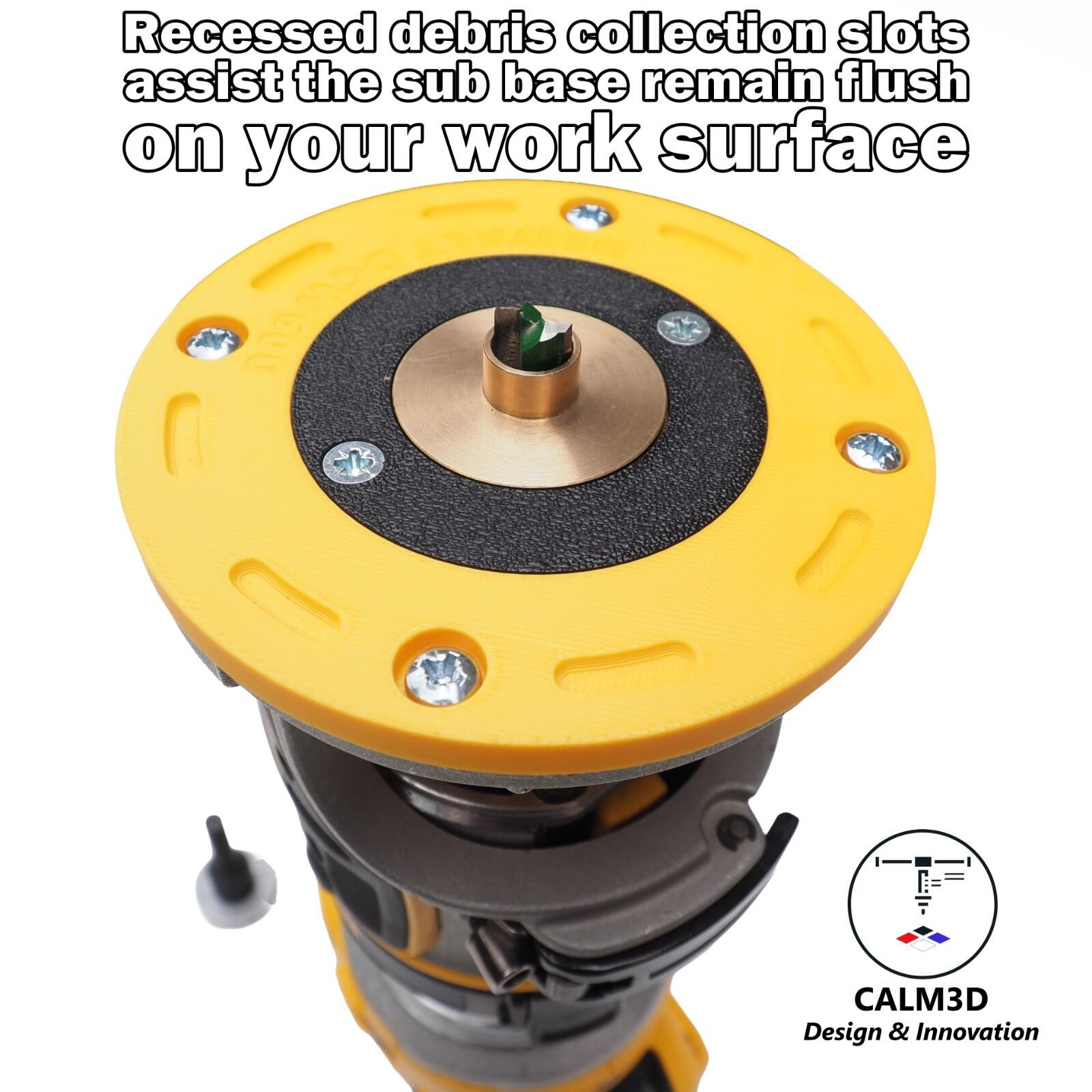 Dewalt DCW600 DCW604 DNP612 sub-bases For Trend & brass guide bushes ...