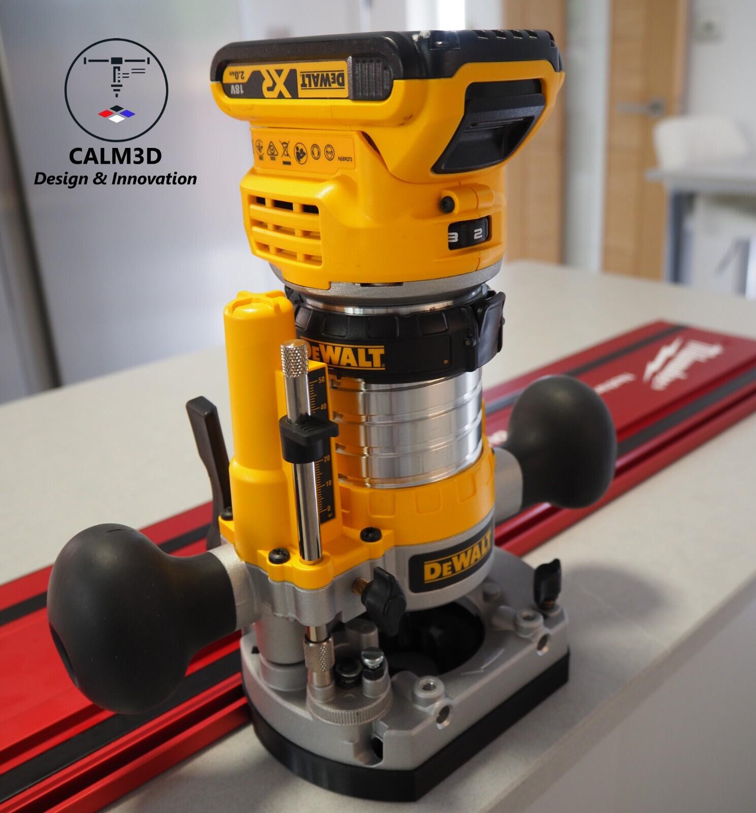 Dewalt DCW600 DNP612 dual fit router sub-base for use on Milwaukee rail ...