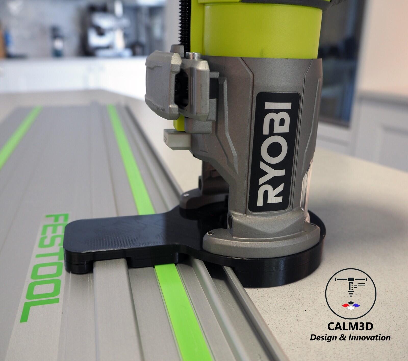 Ryobi Router Sub Base Ryobi R18TR-0 and RTR18 trim router sub-base for use on Festool rail ...