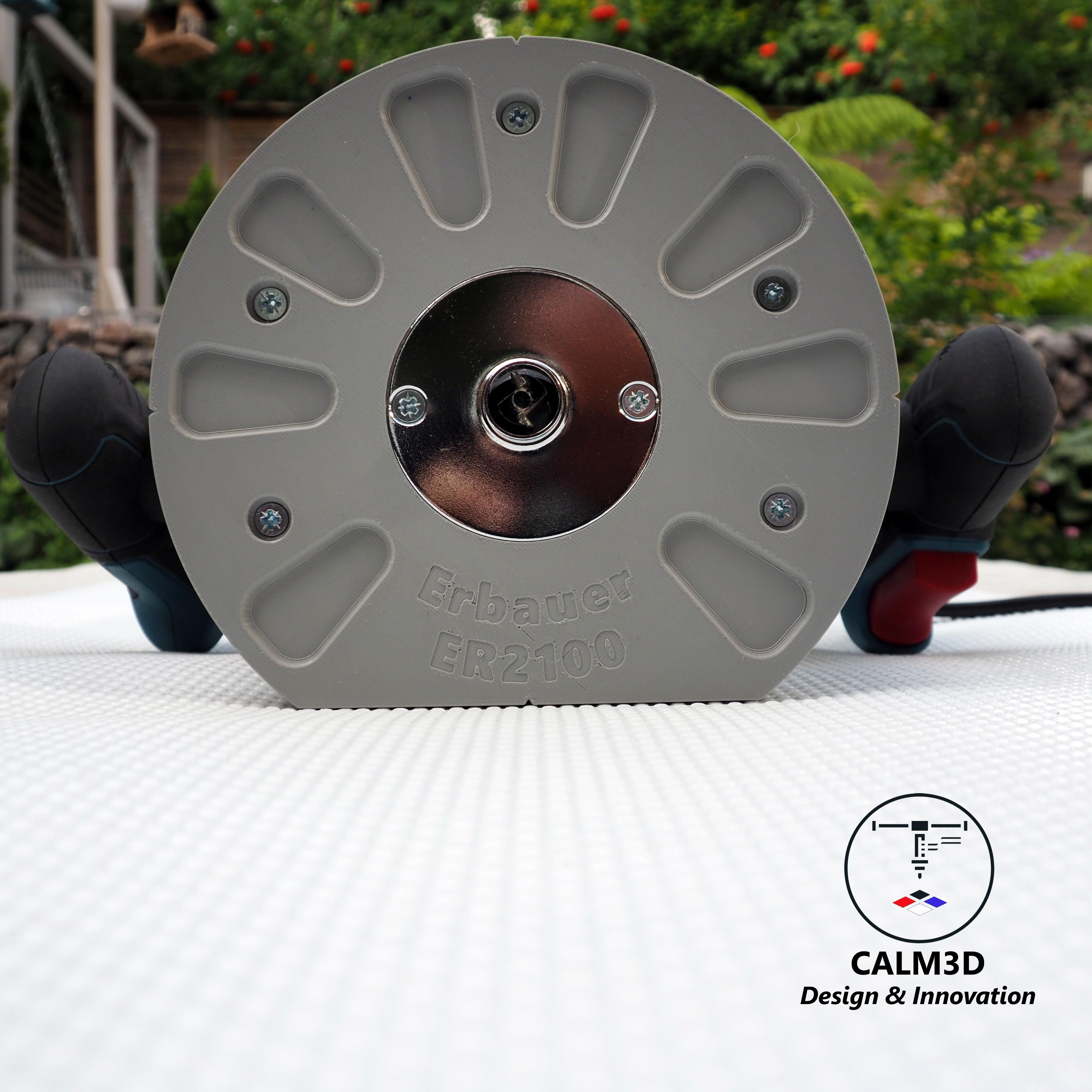 Erbauer ER2100 plunge router sub-base for 35mm & 60mm guide bushes