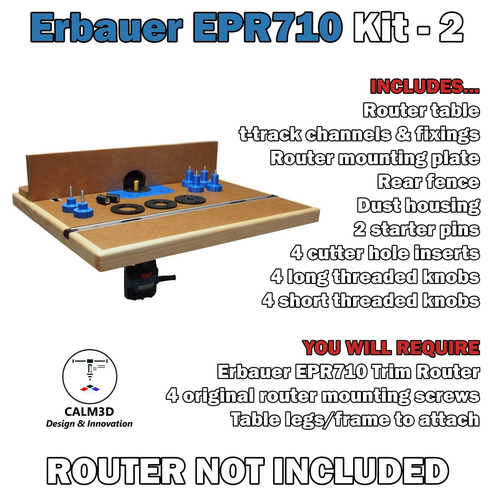 Erbauer EPR710 Trim Table Router Kits