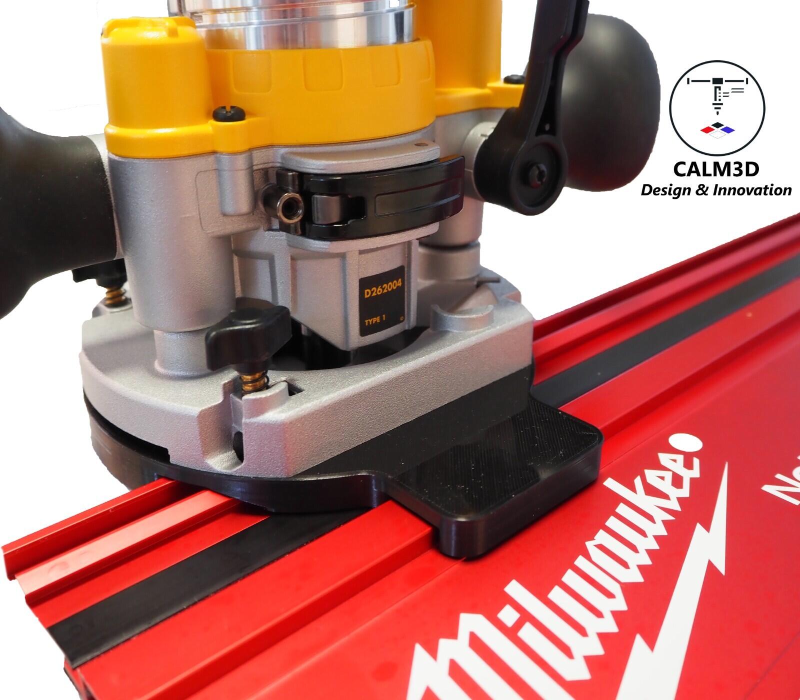 Dewalt DCW600 DNP612 dual fit router sub-base for use on Milwaukee rail ...