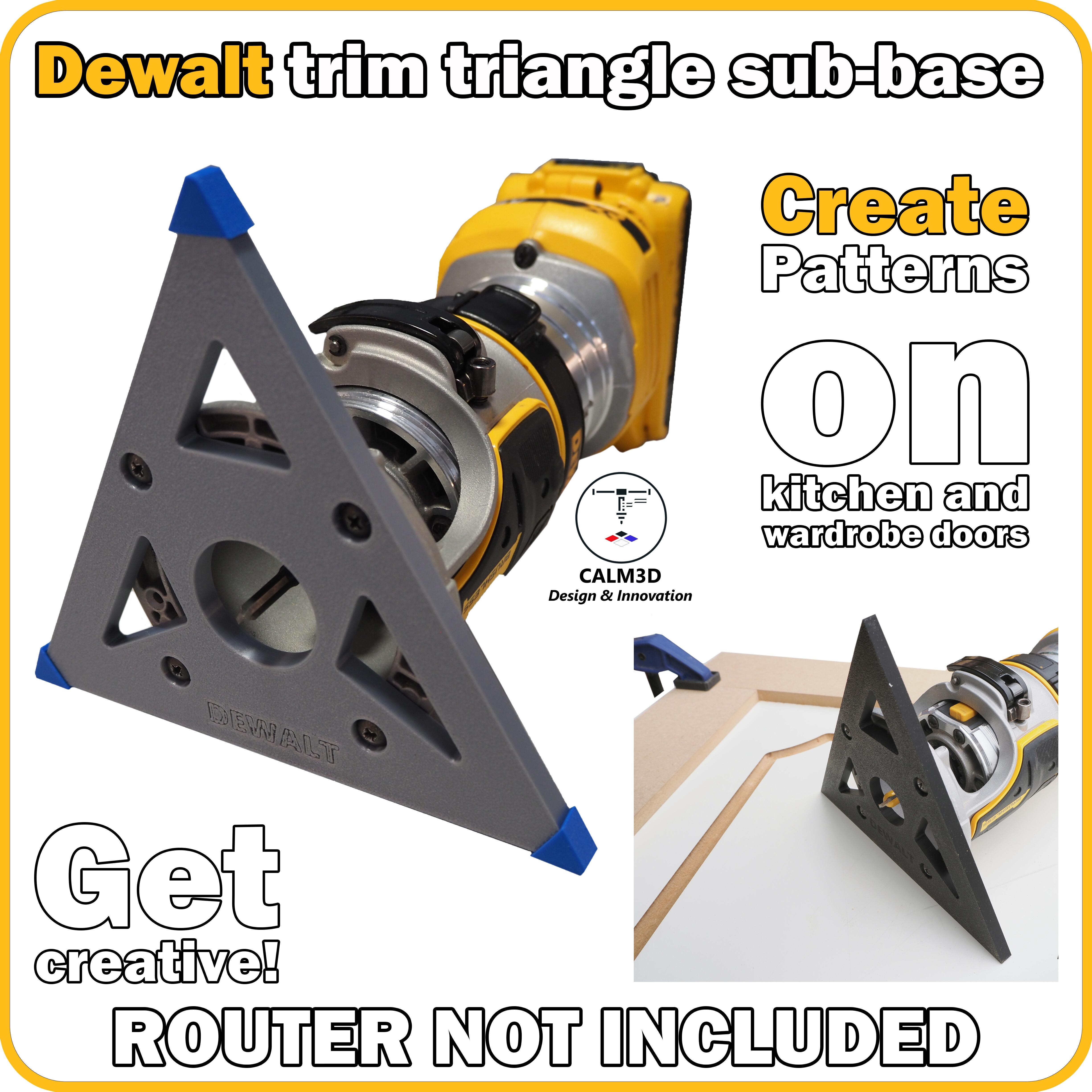 Dewalt DCW600 DCW604 Triangle Trim Router Sub-Base