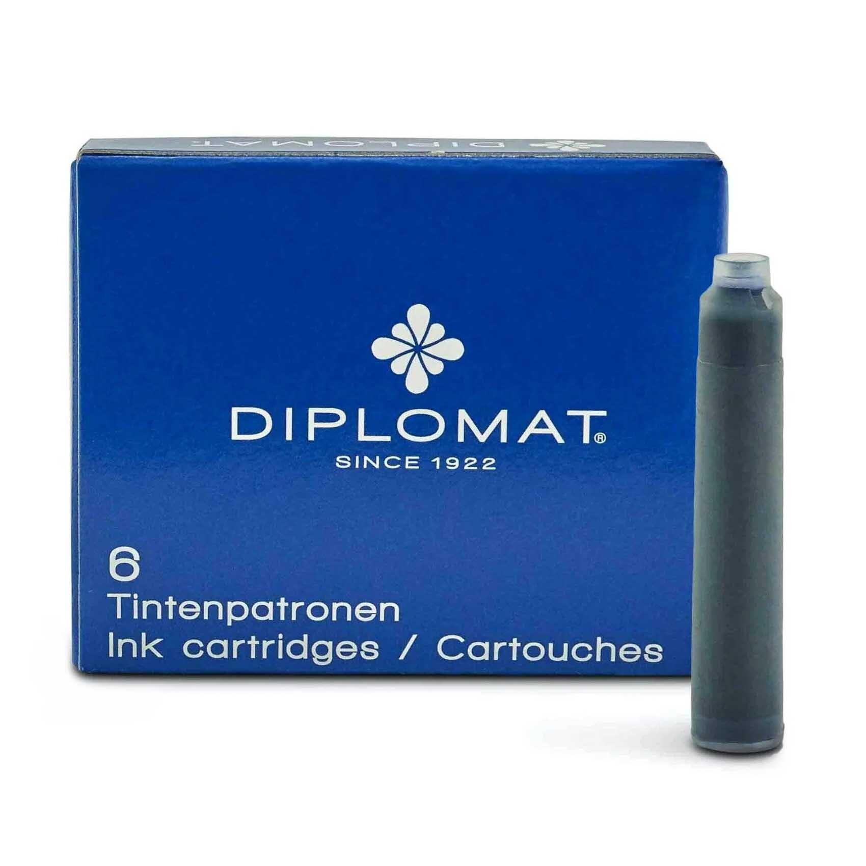 Hongdian Cartucce di Inchiostro per Penna Stilografica, Colore Nero, Confezione da 30 Cartucce di Ricarica, Diametro del Foro di 3,4 mm