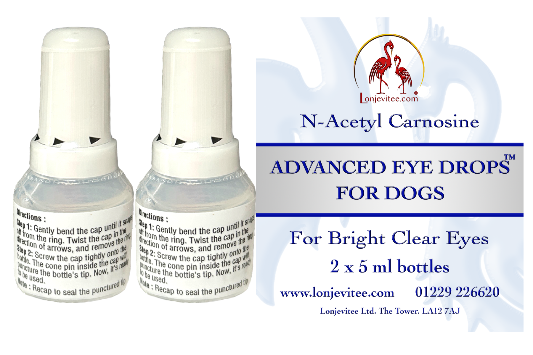 acetyl l carnitine eye drops OcluMed (Twin Pack), 6 ml Acetyl L Carnitine 500mg 60ml