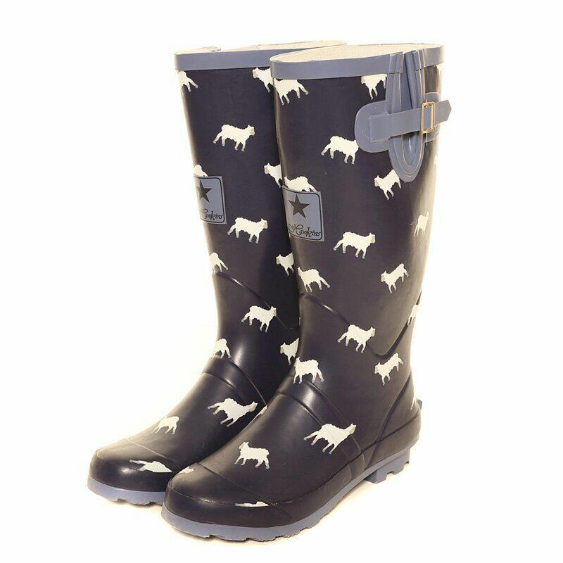 Sheep themed welly boots ladies