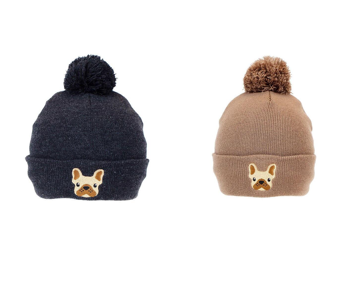 One size ladies bobble hat gift for dog lovers