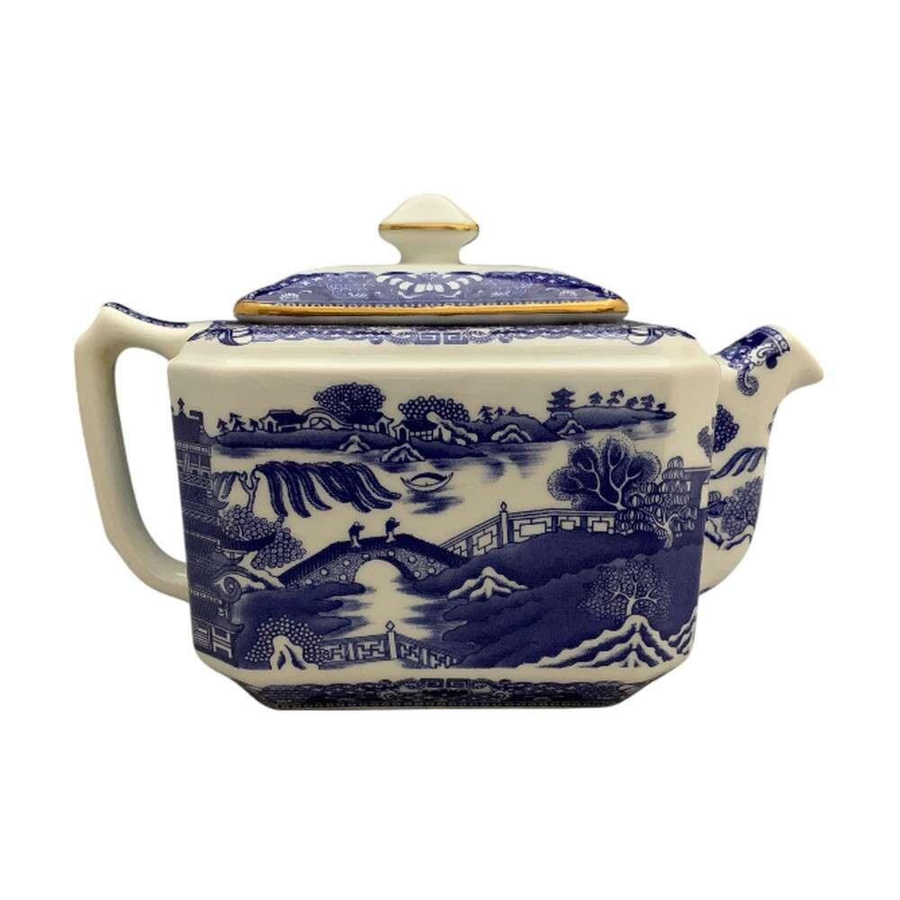Ringtons Ringtons Ltd Tea Merchants Willow Pattern Teapot Wade Ceramics
