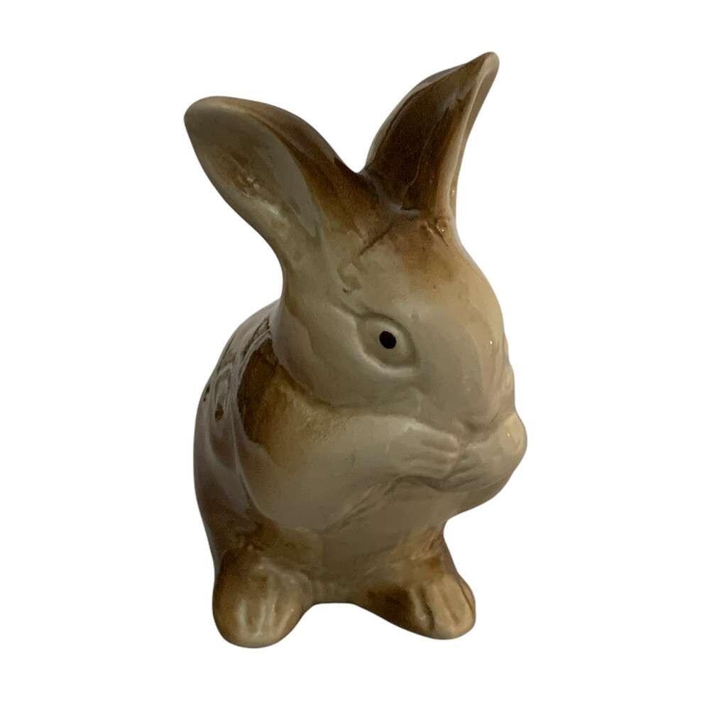 Poole Pottery Brown Rabbit Figurine Feeding