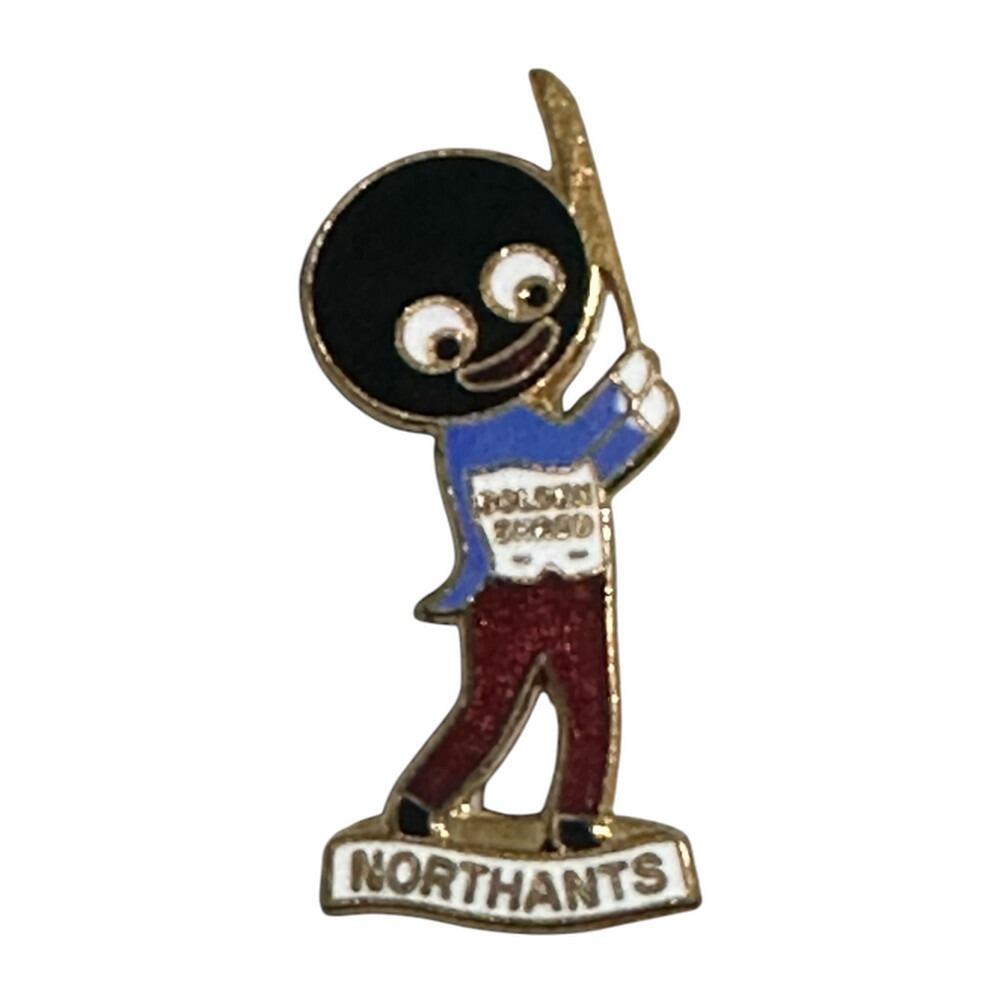 Northants Golly Cricketer Pin Badge No Backstamp