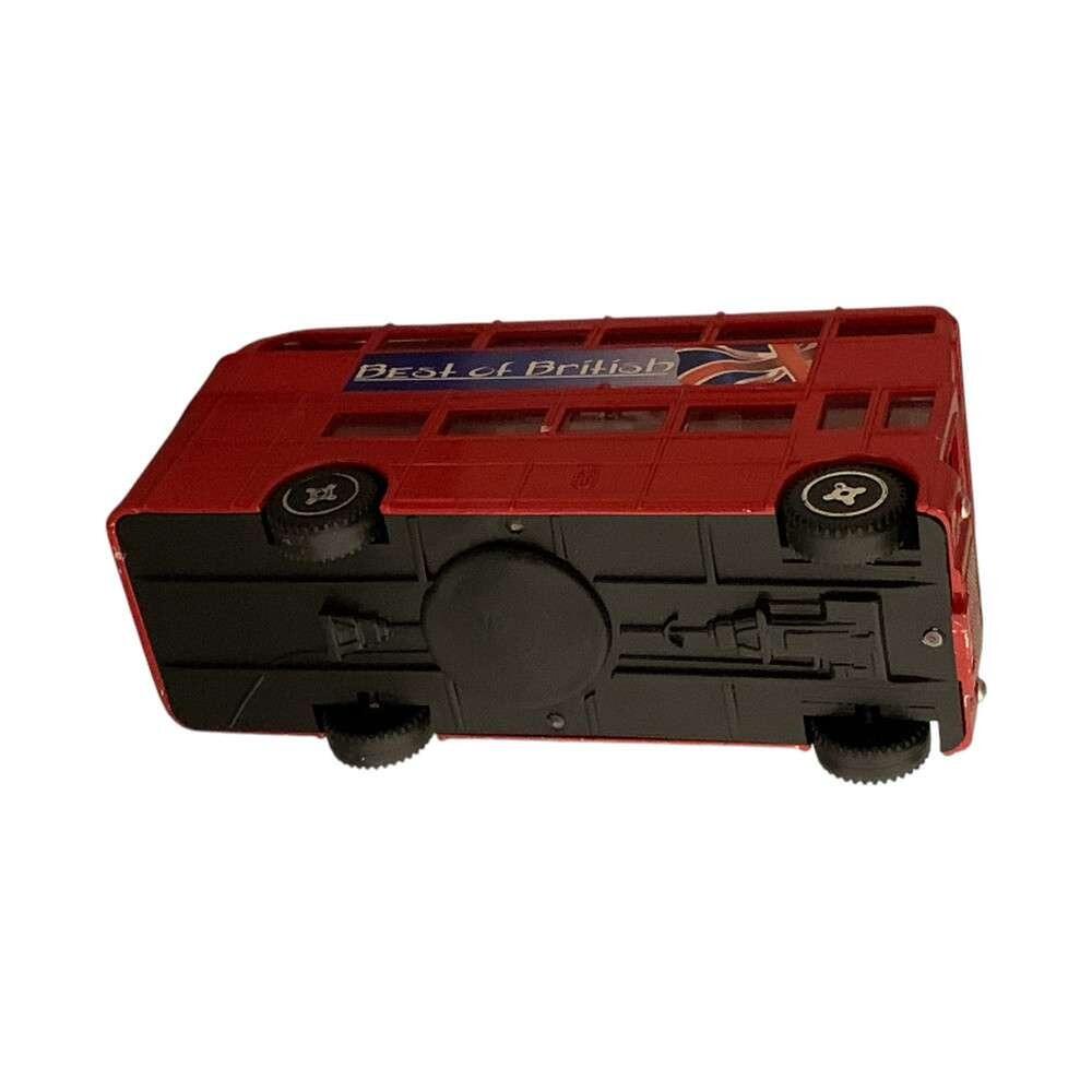 Metal Red Double Decker London Bus Money Box