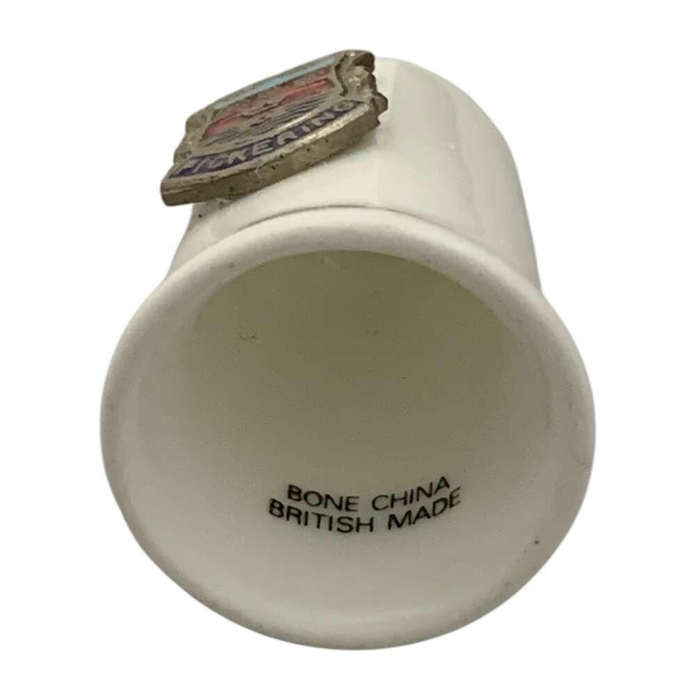 Bone China Thimble Metal Pickering Crest