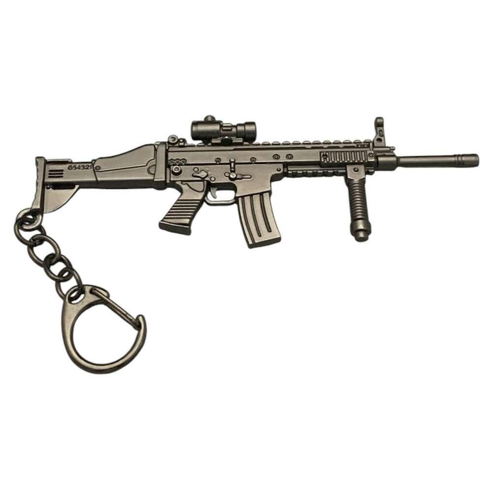 Assault Rifle Keyring With Clip