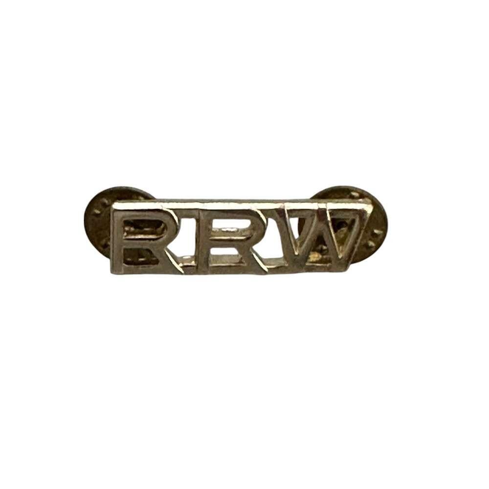 Royal Regiment of Wales RRW Shoulder Title Anodised