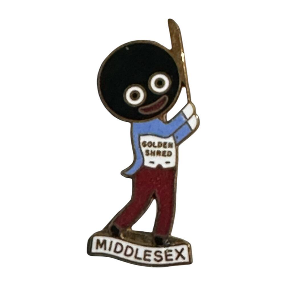 Middlesex Golly Cricketer Pin Badge No Backstamp