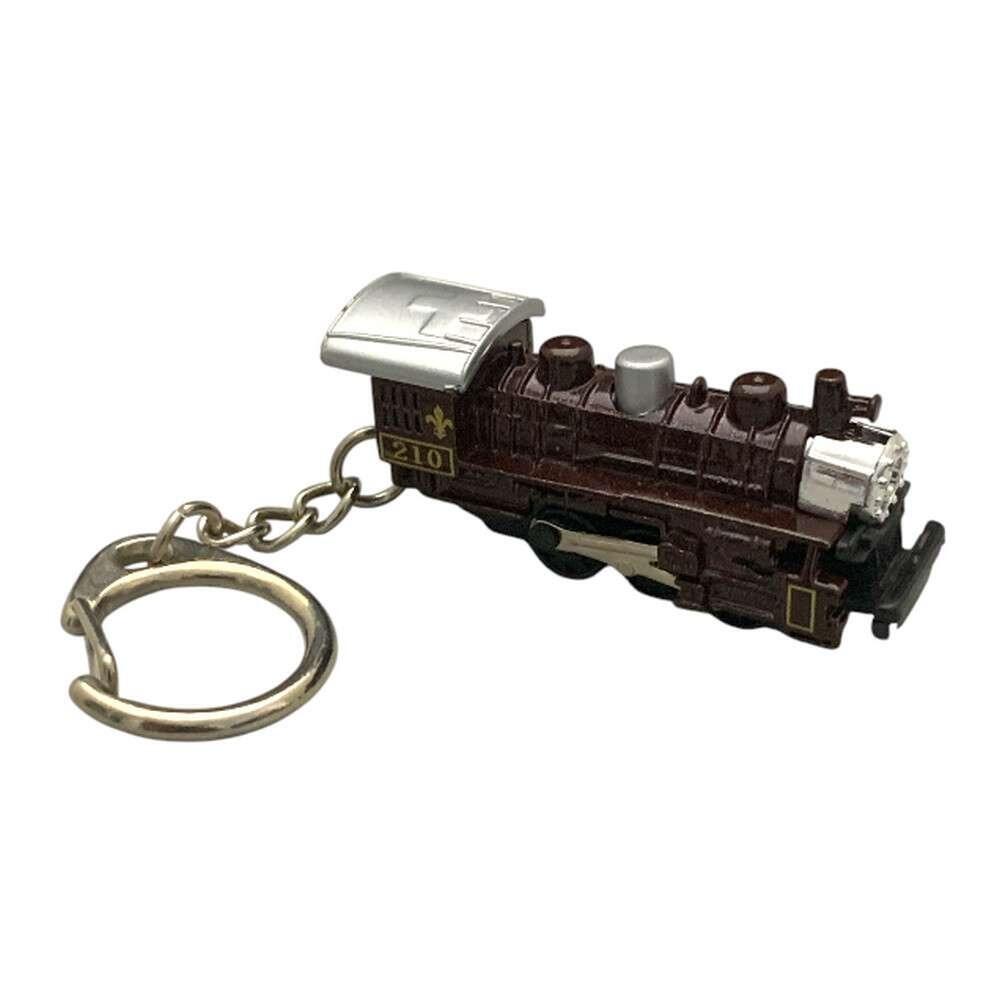 Railroad Key Ring Train Locomotive Keyring With Snap Clip Ring