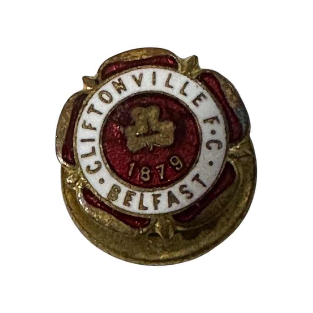 BROCHE ANCIEN INSIGNE Email BLASON EVIAN COAT OF ARMS PIN ARMOIRIES