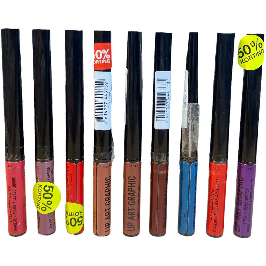Rimmel Lip Art Graphic Liner + Liquid Lipstick - 1.8ml R389 - 110 Vibez