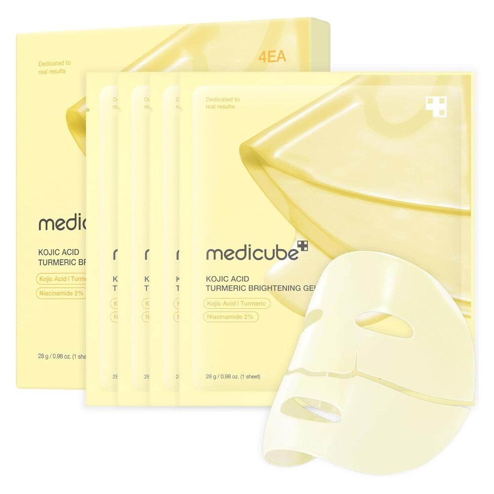 Medicube Kojic Acid Turmeric Brightening Gel Mask - 4pk
