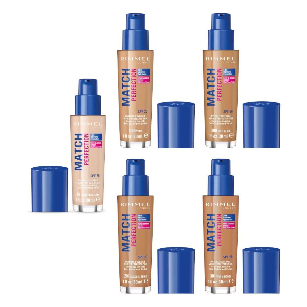 Rimmel Match Perfection SPF20 Foundation - 30ml - 100 Ivory