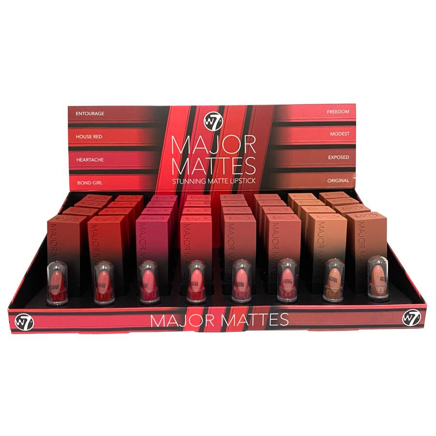 W7 Major Matte Stunning Matte Lipsticks