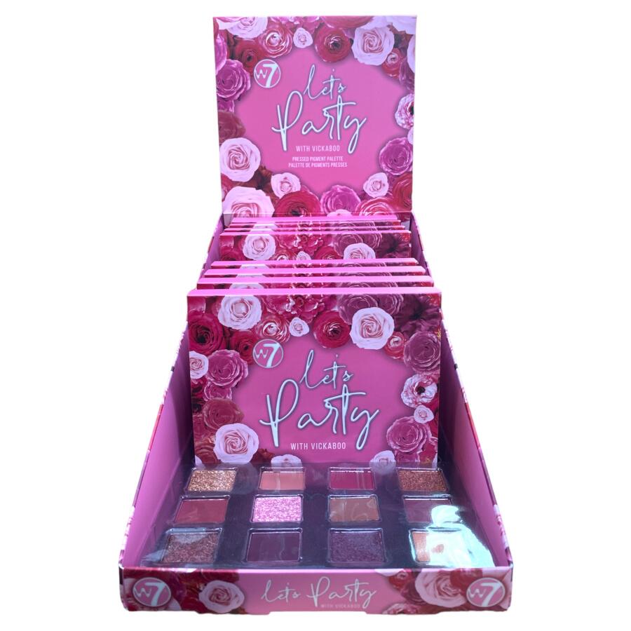 W7 Let's Party With Vickaboo Pressed Pigment Palette