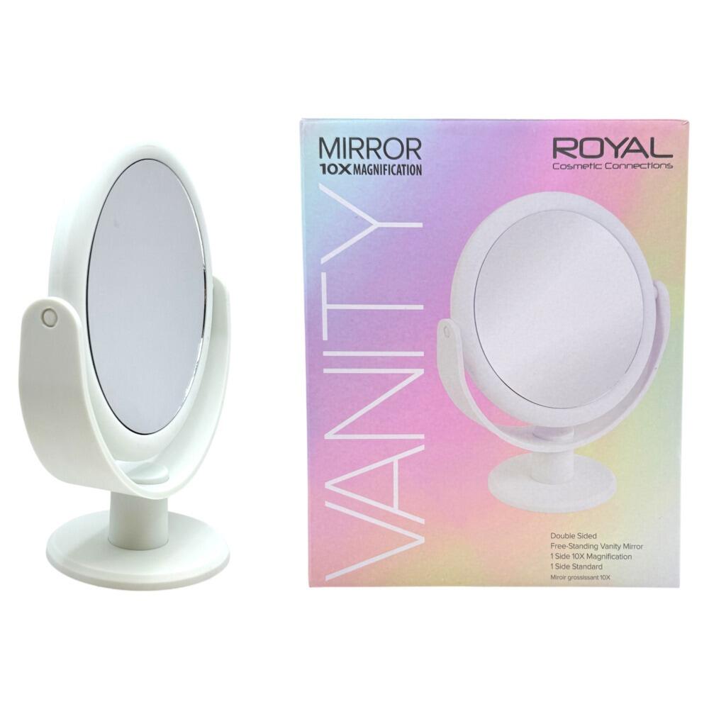 Royal 10X Double Sided Free-Standing Vanity Mirror