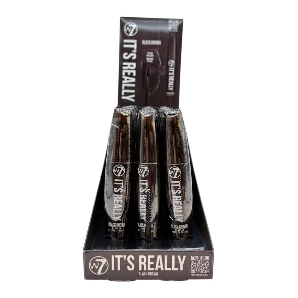 W7 It's Really Black Brown Mascara