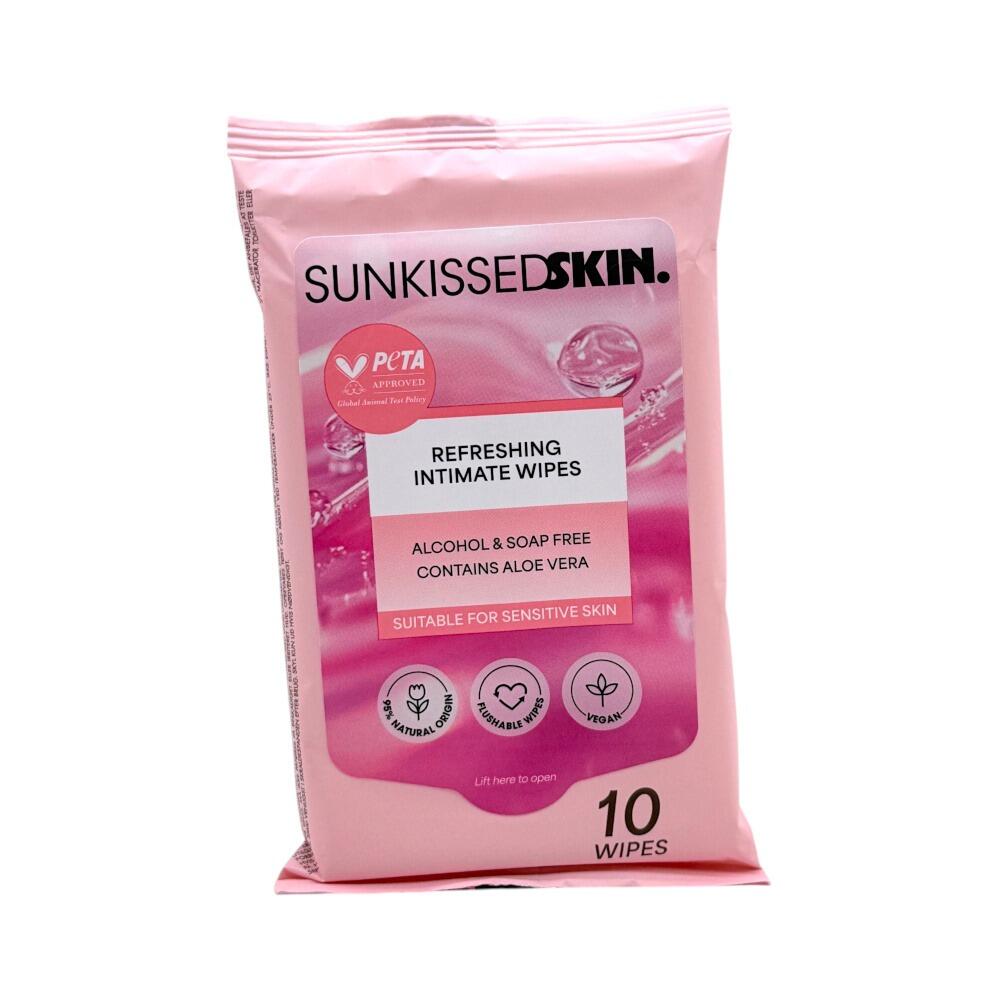 Sunkissed Skin. Refreshing Intimate Wipes - 10 Wipes