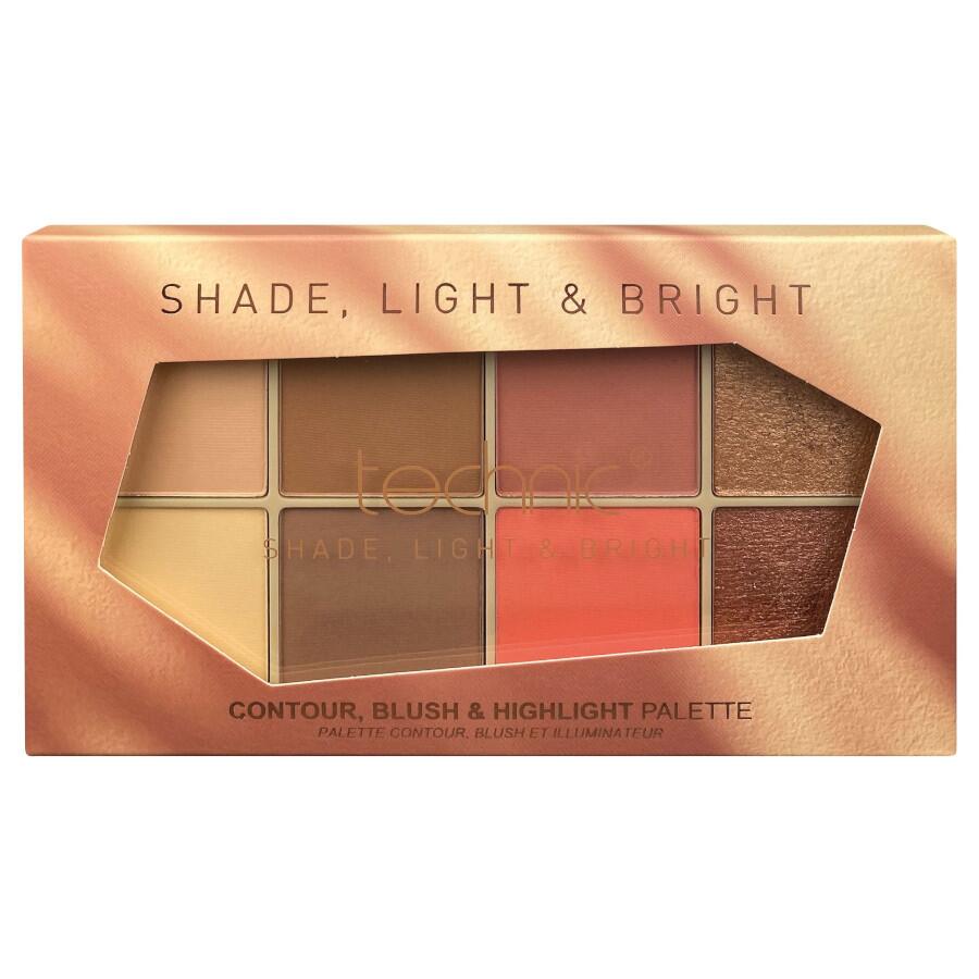 Technic Shade, Light & Bright Contour, Blush & Highlighter Palette