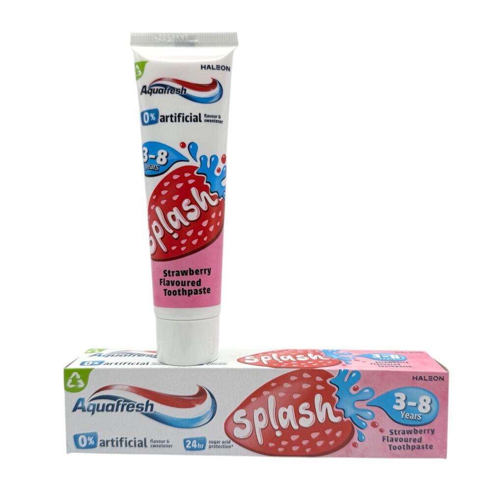 Splash Toothpaste Aquafresh Splash Strawberry Toothpaste 3-8 Years 50ml