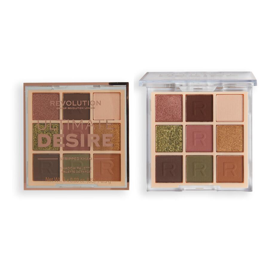 Revolution Makeup Ultimate Desire Eyeshadow Palette - Stripped Khaki