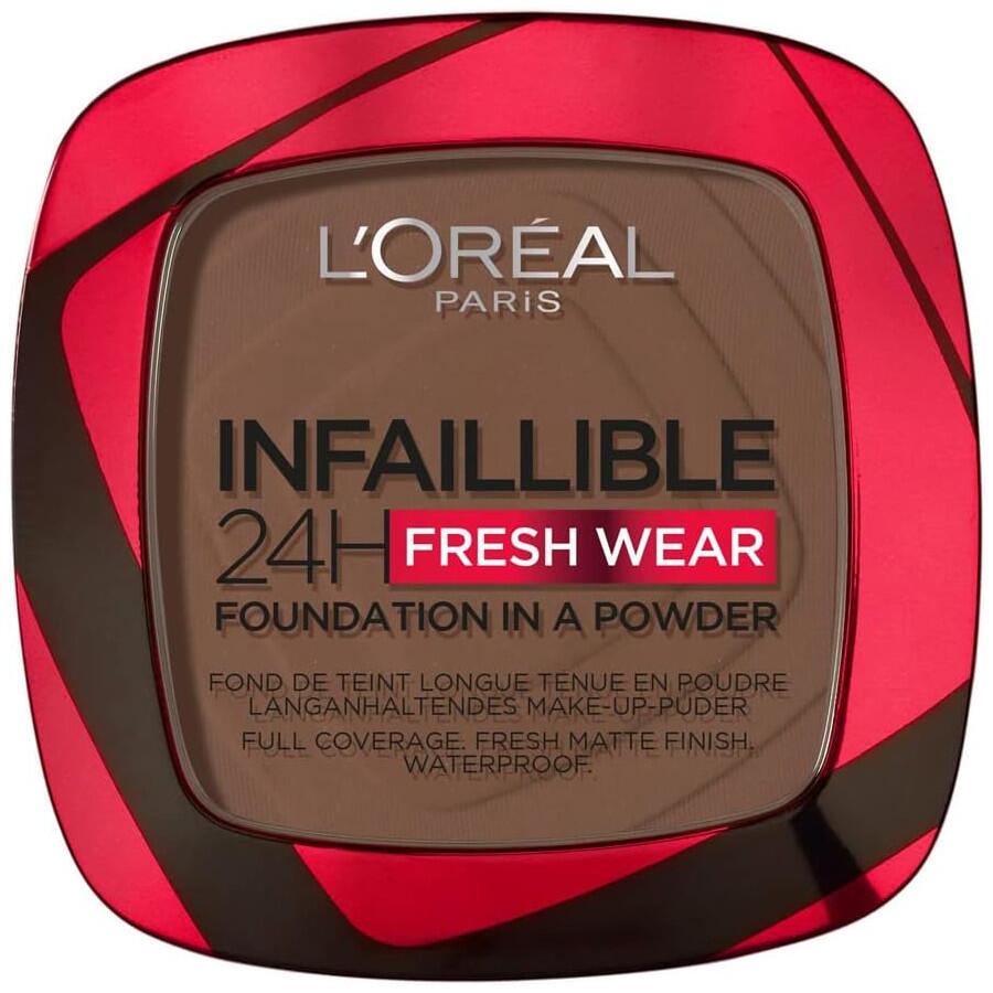L'Oreal Infallible 24H Fresh Wear Foundation In A Powder - 390 Ebony
