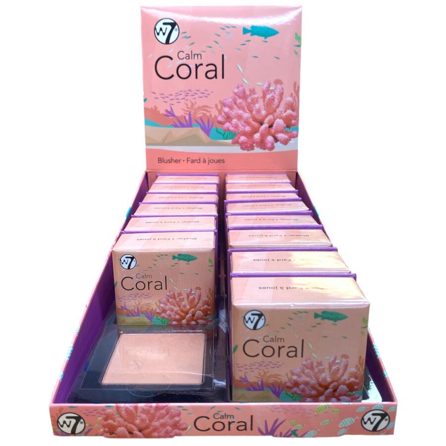 W7 Calm Coral Box Blusher