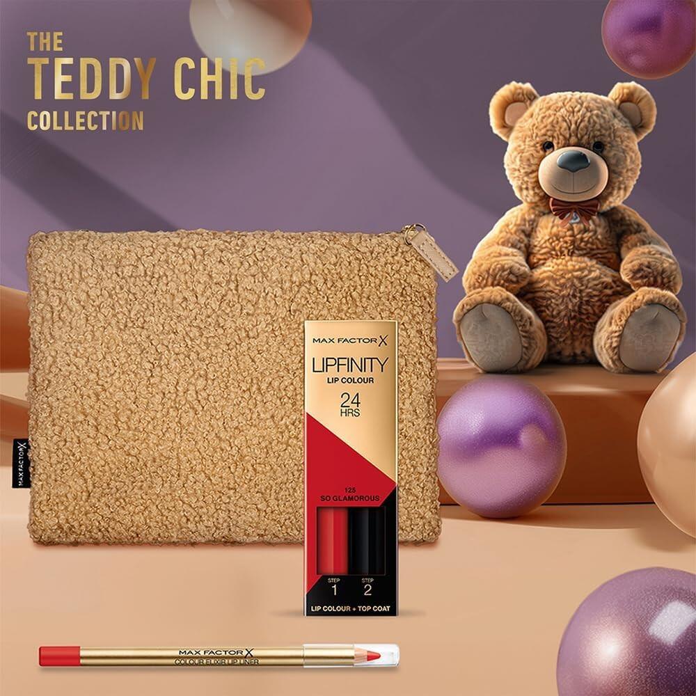 Max Factor The Teddy Chic Collection Gift Box - Lipfinity Lip Colour ...