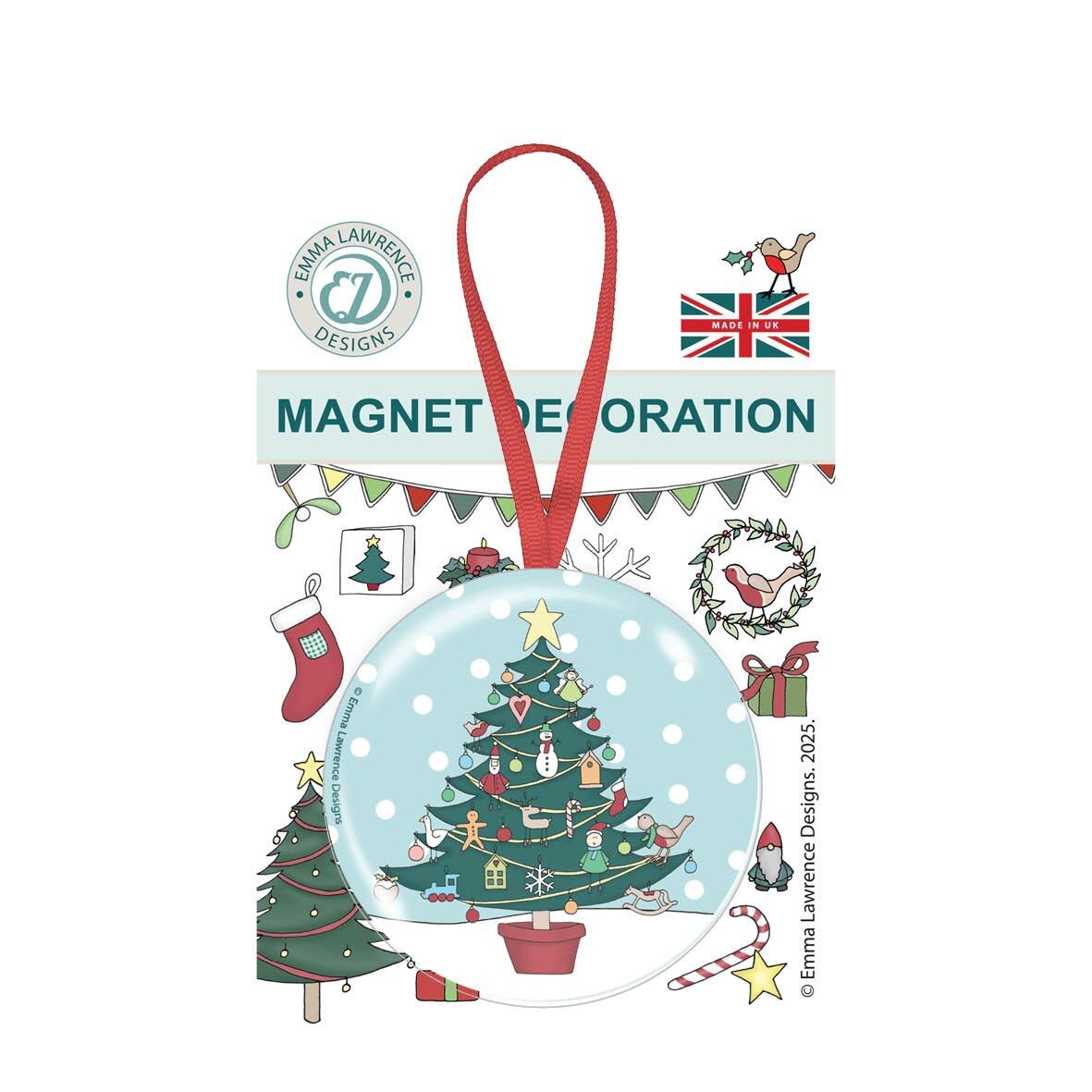 Christmas Fridge Magnets | Hanging Decoration Fridge Magnets by Emma Lawrence Designs