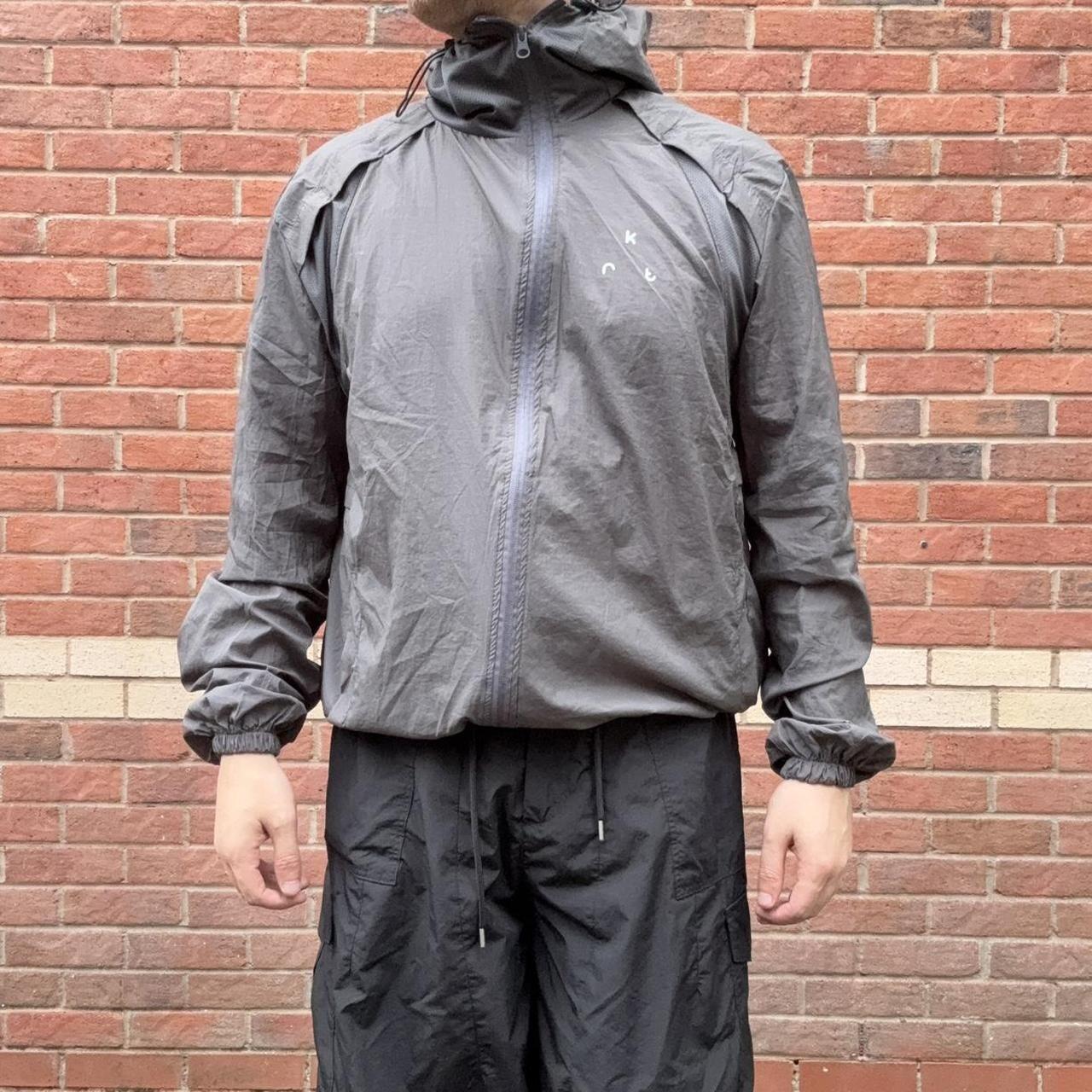 Men's Grey and Silver Jacket