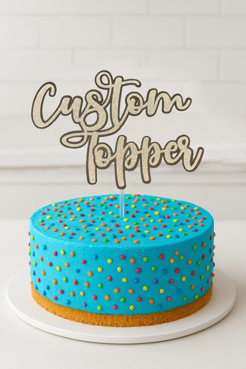 Decorative cake toppers for birthdays, weddings, and special occasions
