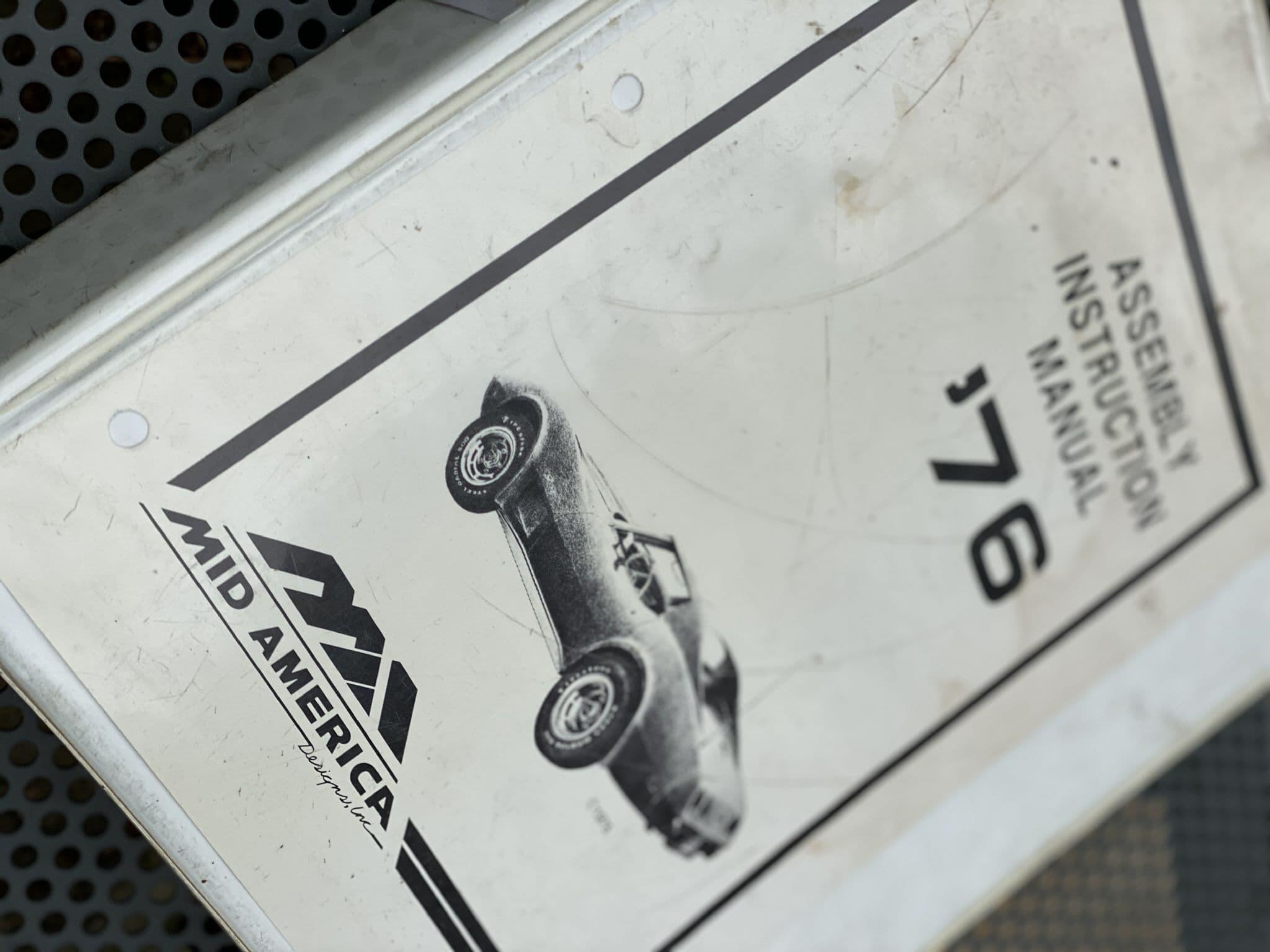 1976 Assembly Instruction Manual in 3-ring binder