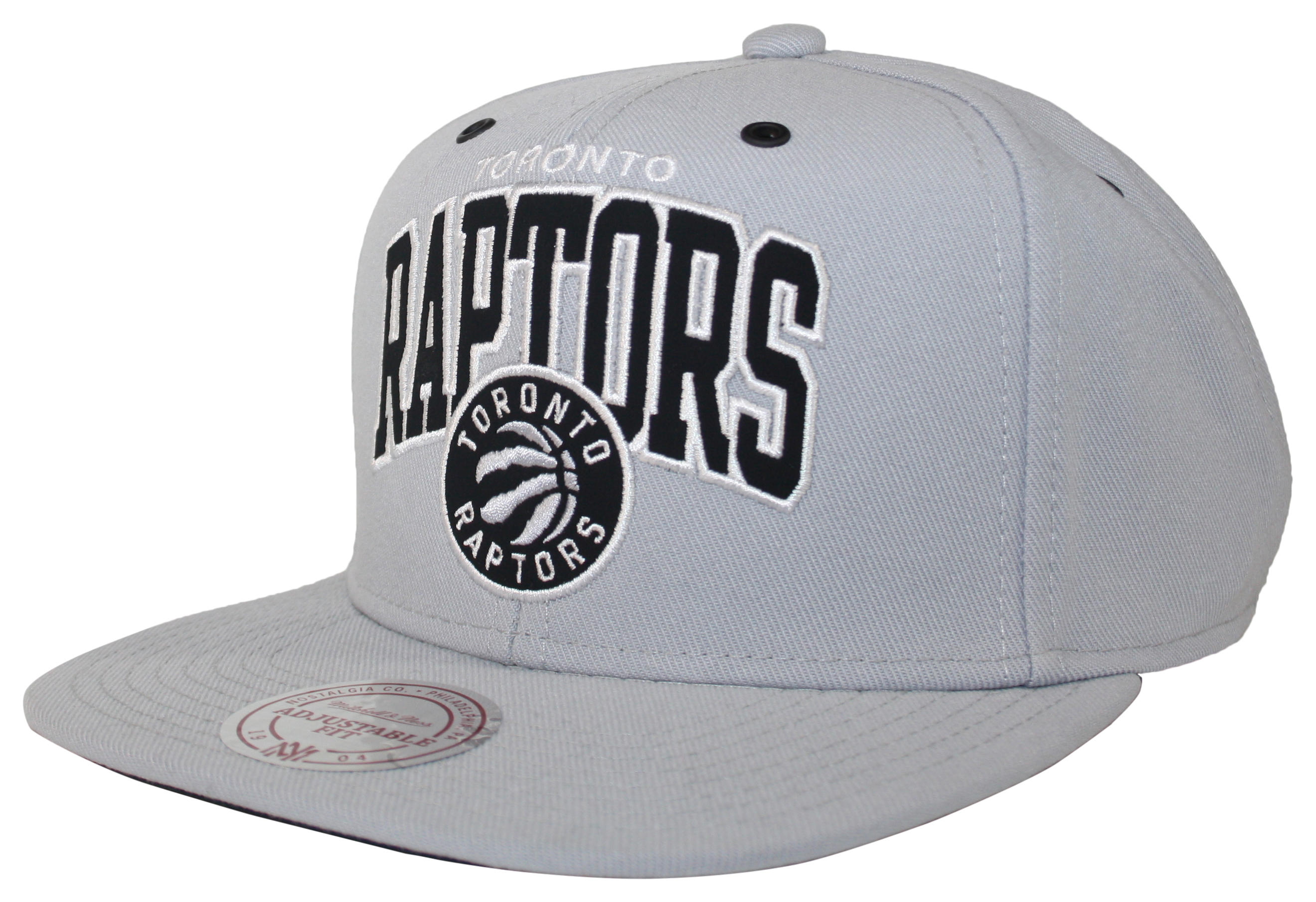 Mitchell & Ness | Toronto Raptors Grey Black & White Arch Snapback