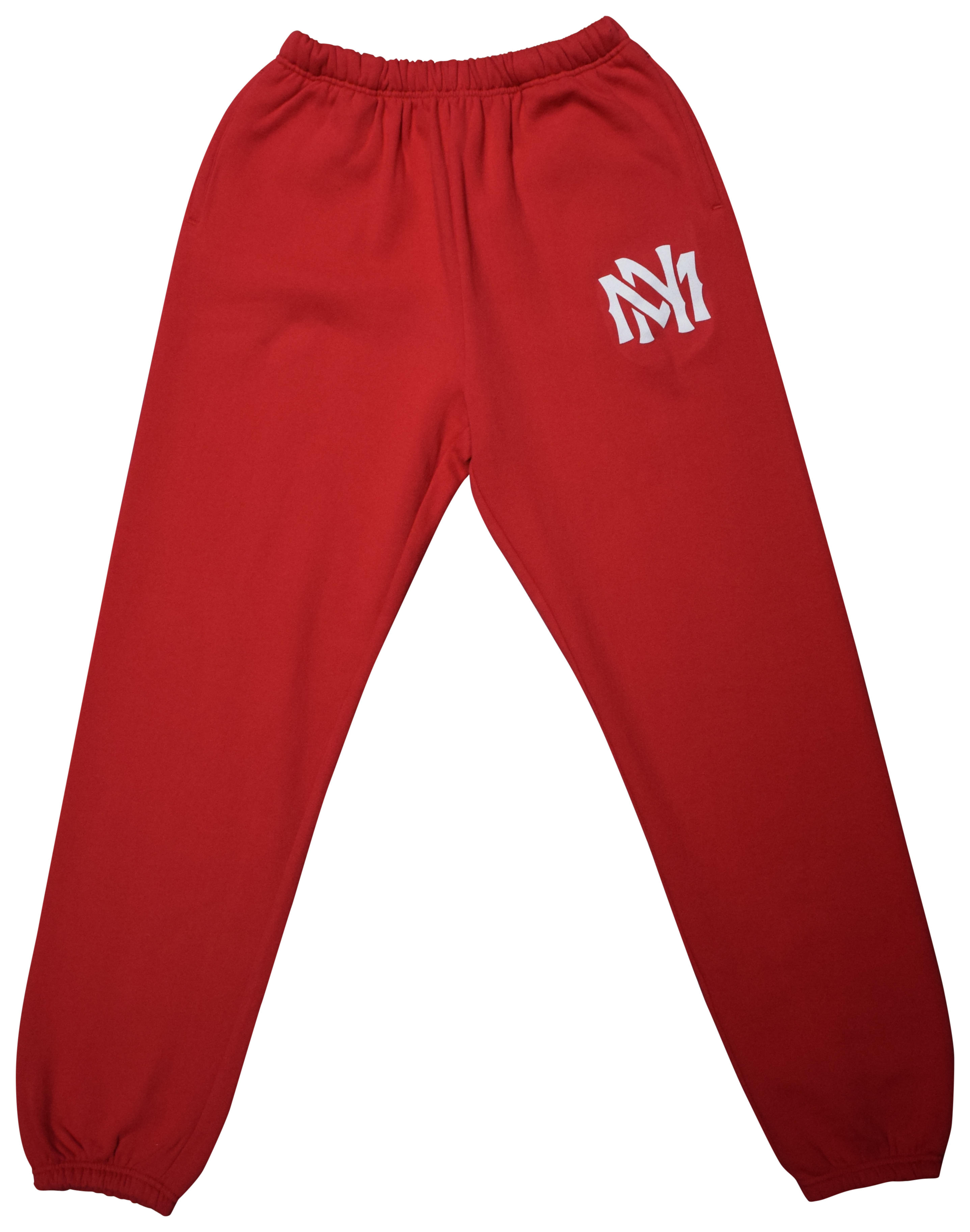 Mitchell & Ness | Mitchell and Ness Red Team Logo Sweatpants