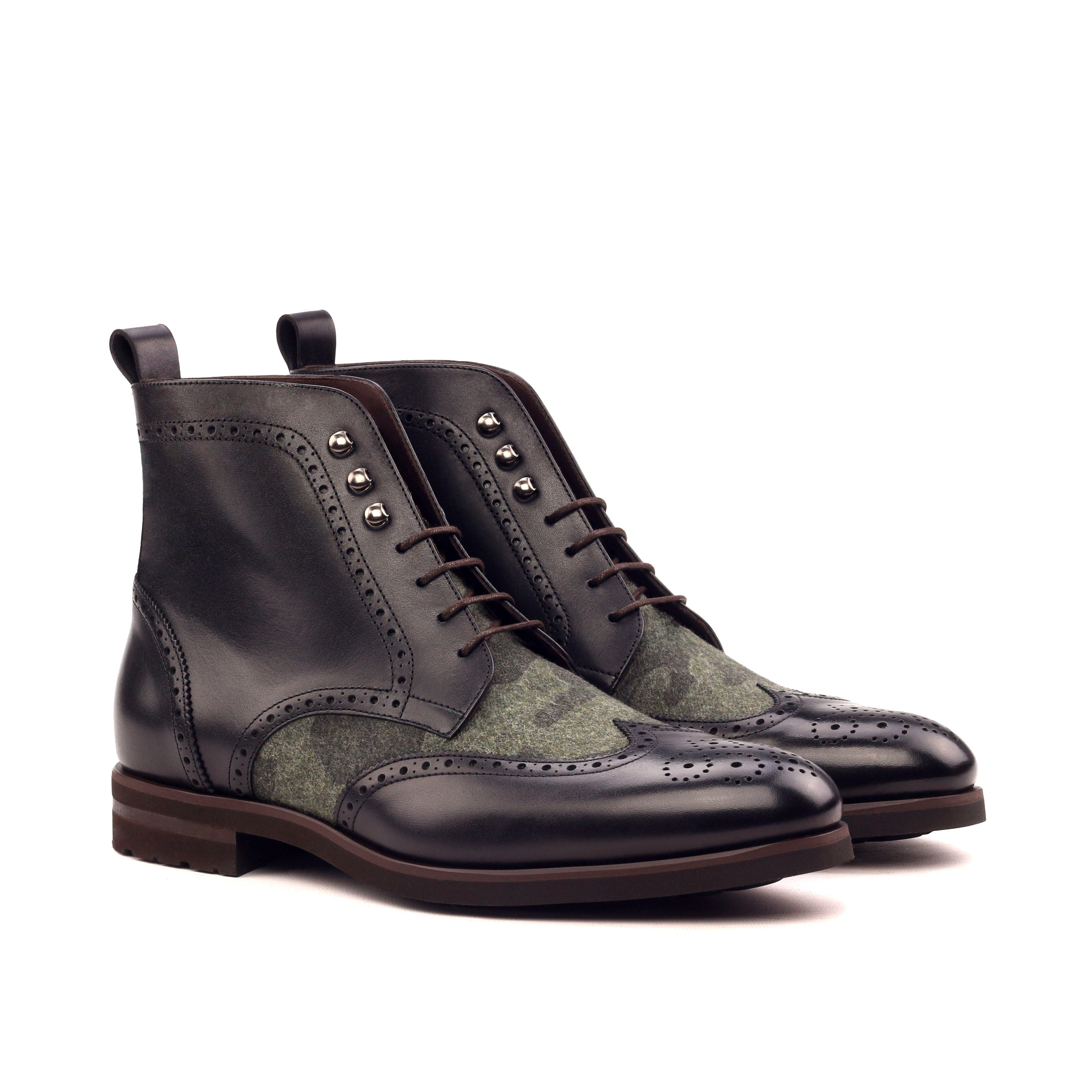 Military brogue outlet boots