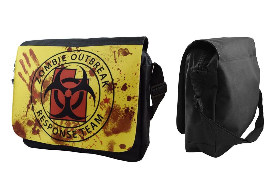 Darkside Clothing | Zombie Outbreak Messenger Bag - Front & Side