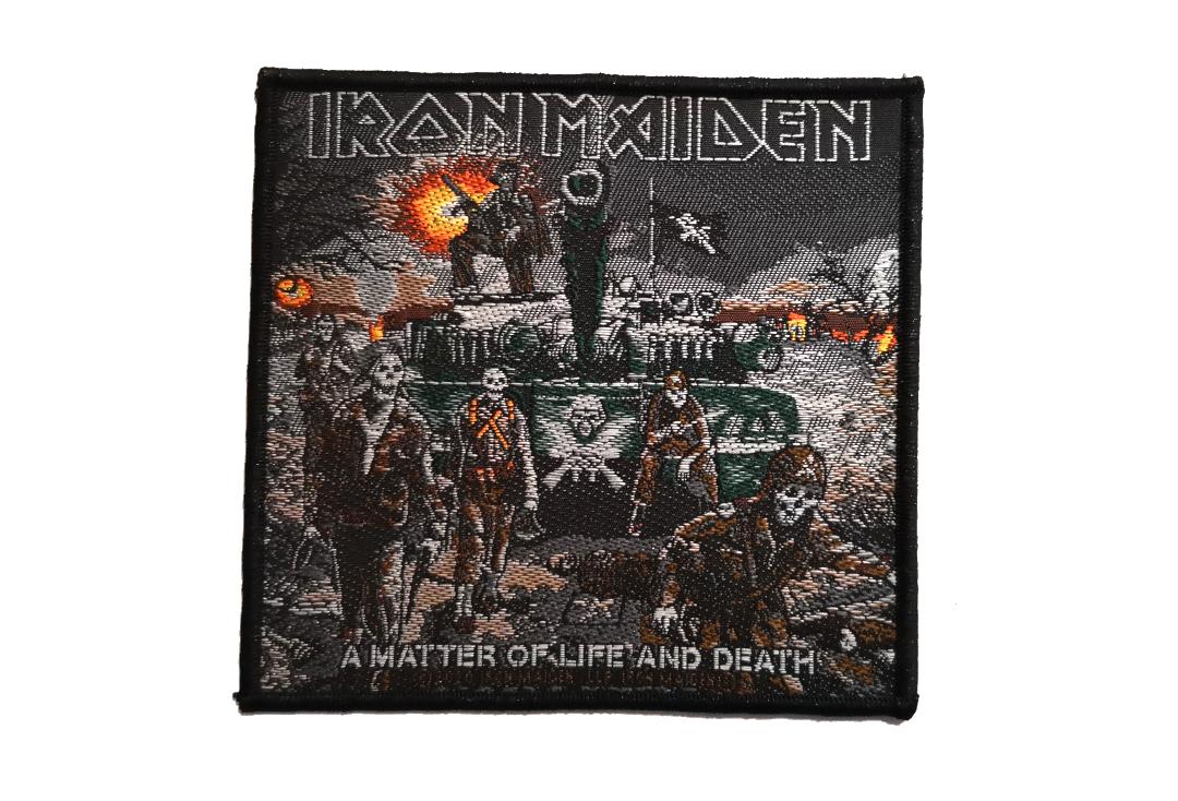 Official Band Merch | Iron Maiden - A Matter Of Life And Death Tank Woven Patch