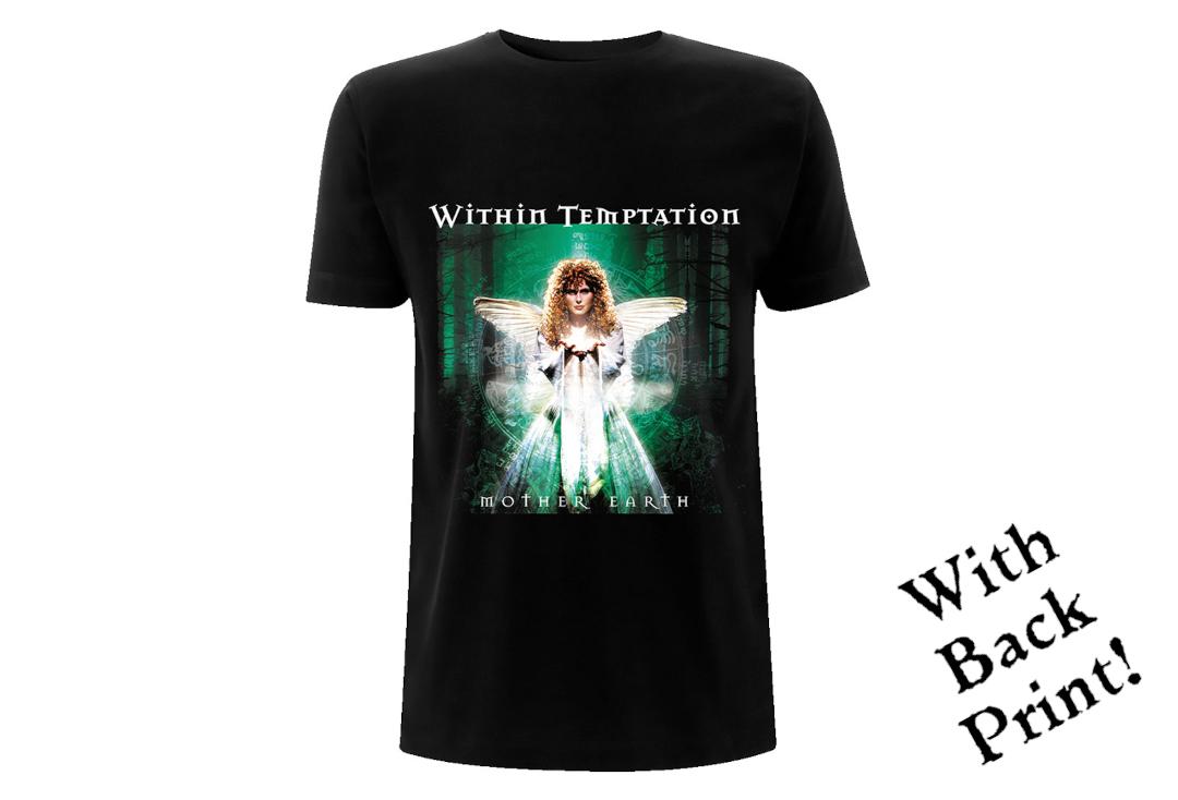 Official Band Merch | Within Temptation - Mother Earth Tracks Men's Official Short Sleeve T-Shirt - Front