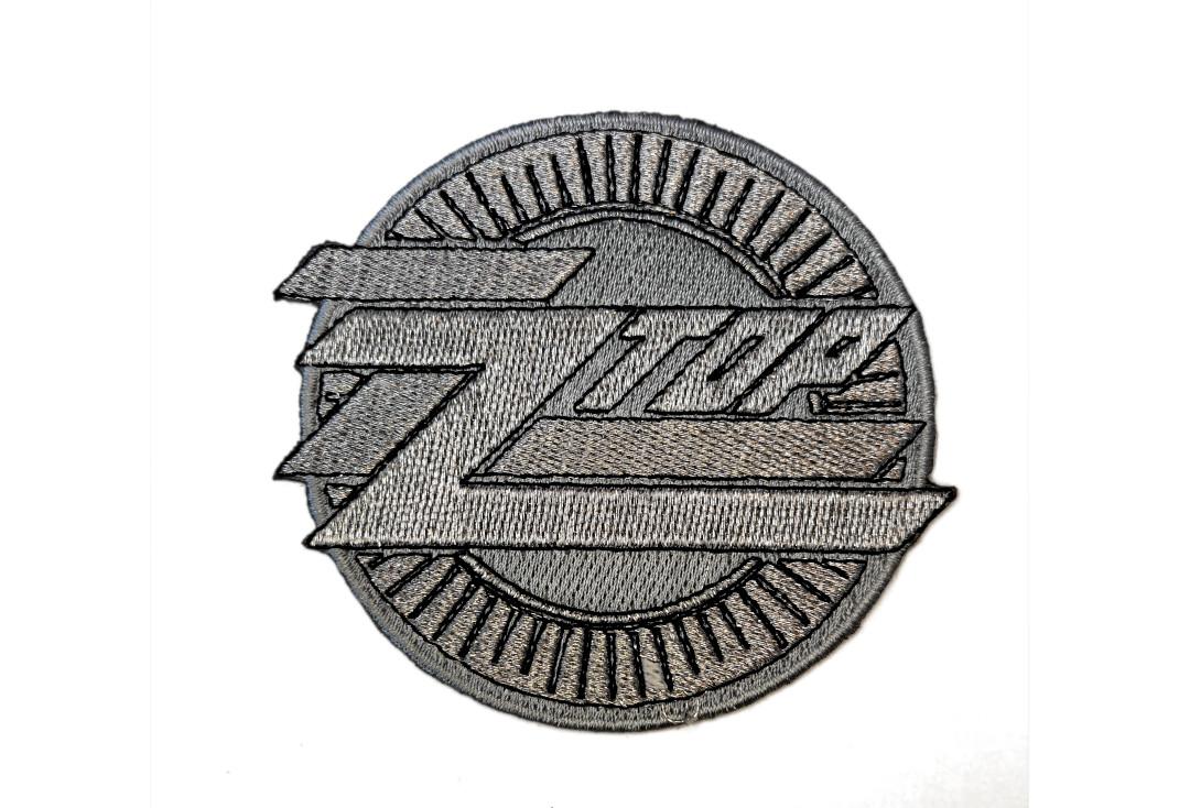 Official Band Merch | ZZ Top - Metallic Circle Logo Woven Patch