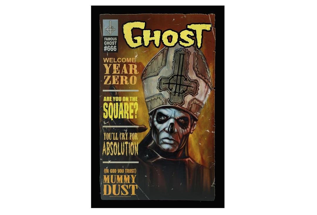 Official Band Merch | Ghost - Magazine Printed Textile Poster