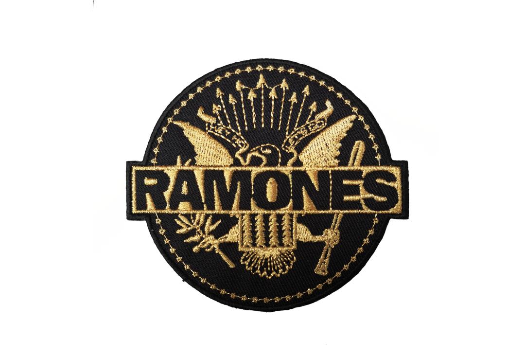 Official Band Merch | Ramones - Gold Seal Woven Patch