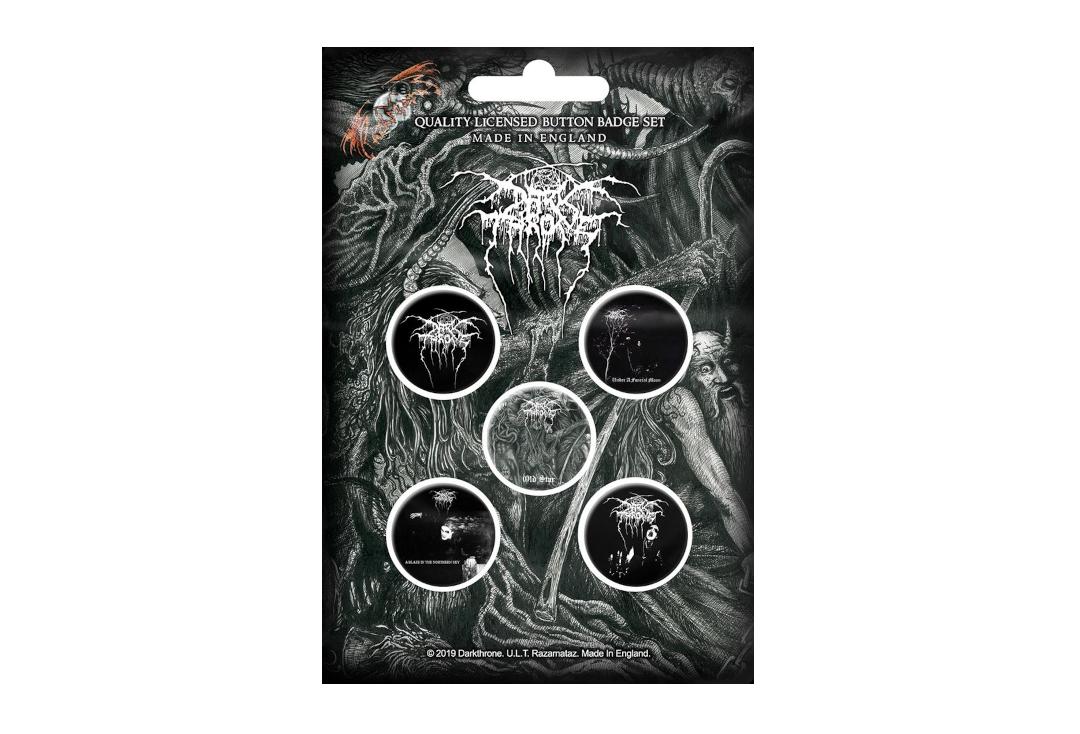 Official Band Merch | Darkthrone - Old Star Button Badge Pack