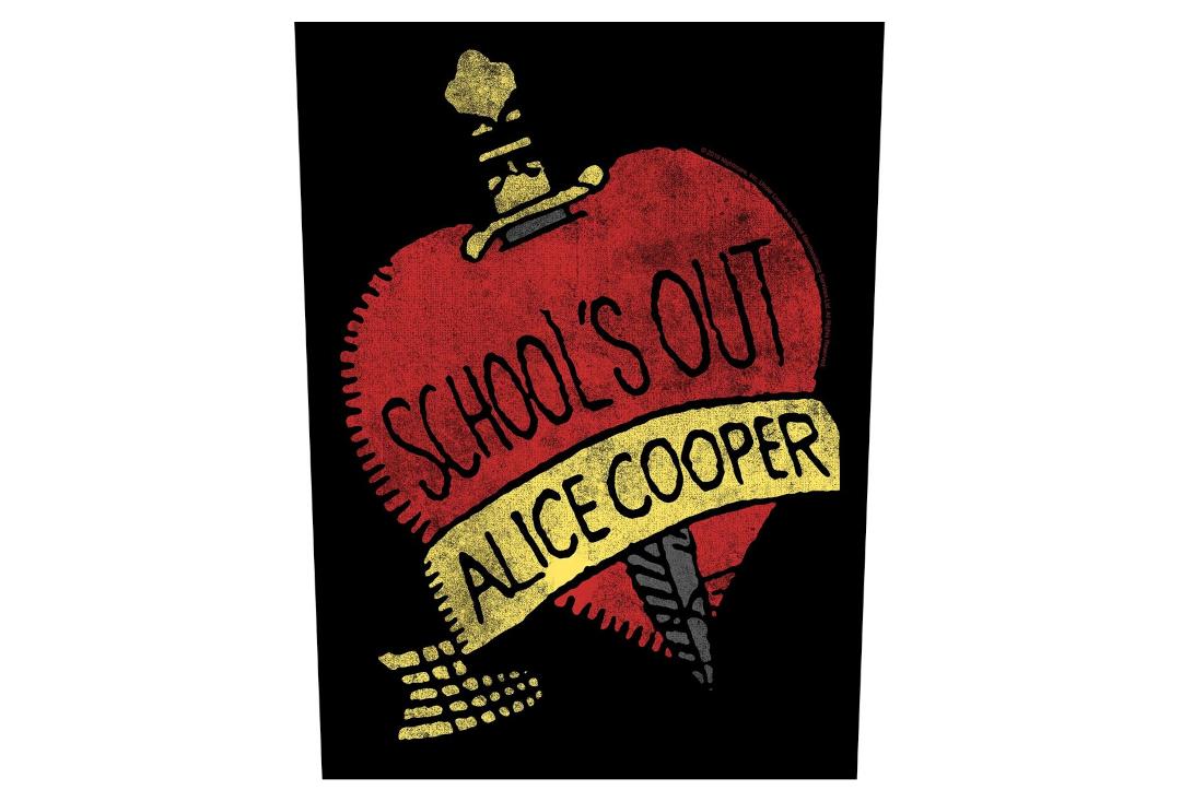 Official Band Merch | Alice Cooper - School's Out Printed Back Patch